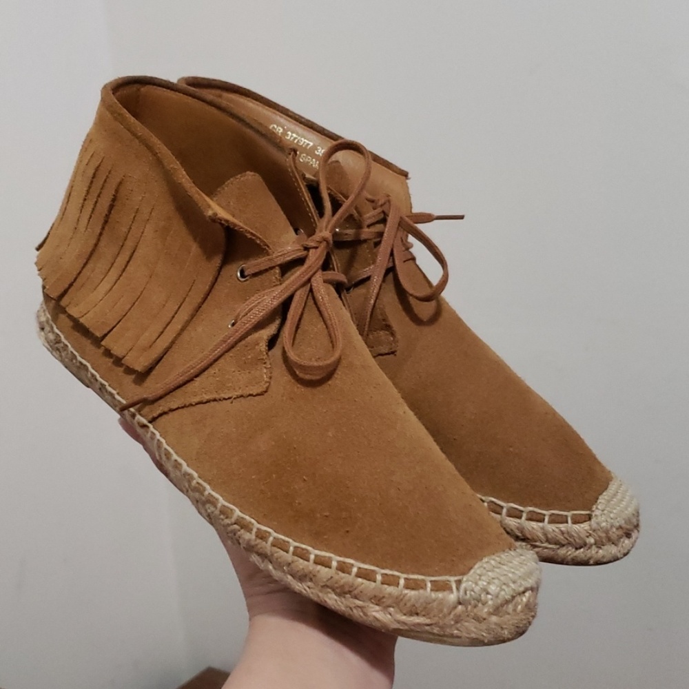 💯YSL Fringe Moccassins US 38
